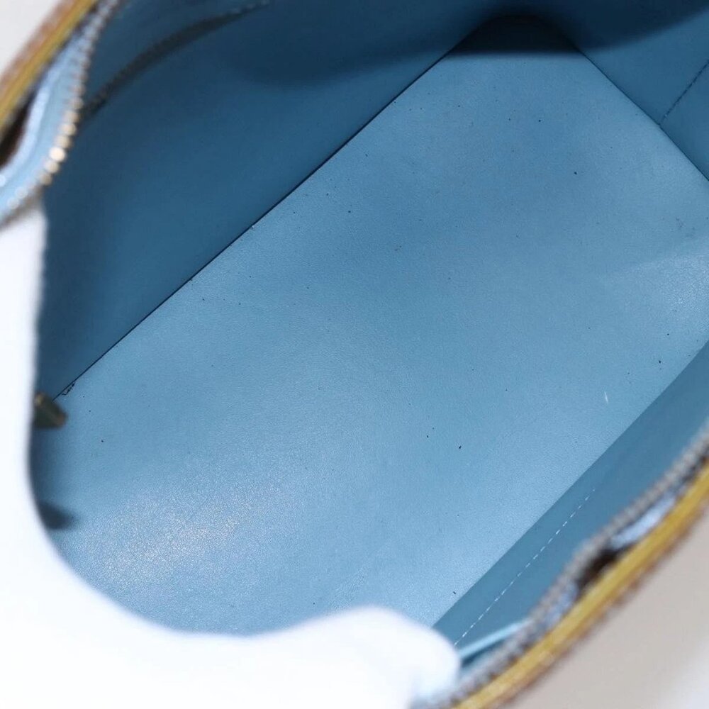 LOUIS VUITTON Monogram Vernis Houston Hand Bag Baby Blue M91005 LV Auth 144586 - Picture 11 of 16